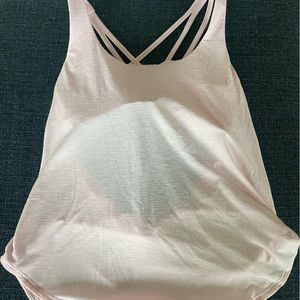 Lululemon Free To be serene tank size 10 light pink